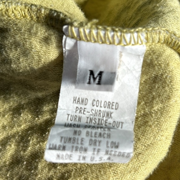 Russ Berens Malibu Vintage Waffle Weave Women’s Size M Chartreuse Pullover Top - Picture 12 of 13